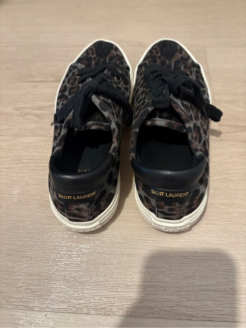 Leopard animal Print saint laurent Sneakers - Black & Brown